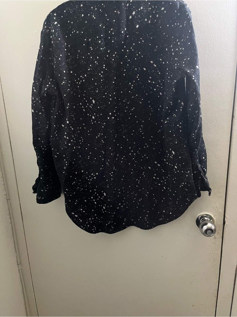Madewell Black Starry Button-Down Shirt - Picture 5 of 7